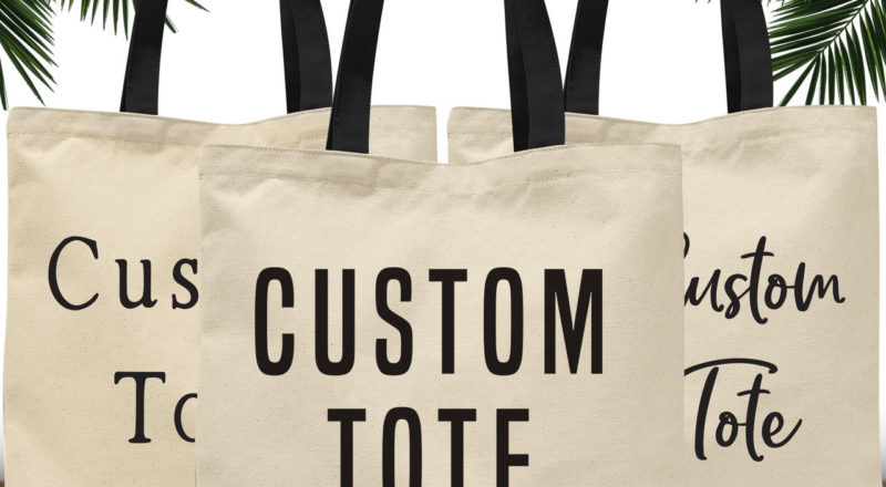 Custom printed tote bags